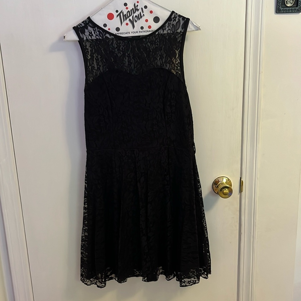 Black lace dress